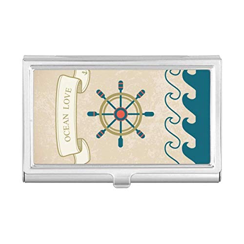 Carteira de bolso com estampa de vela de oceano e amor marítimo da Rudder