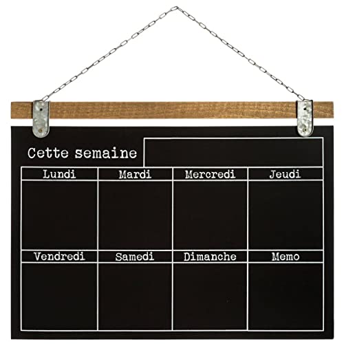 Atmosphera - Semainier Ardoise 69x50 cm