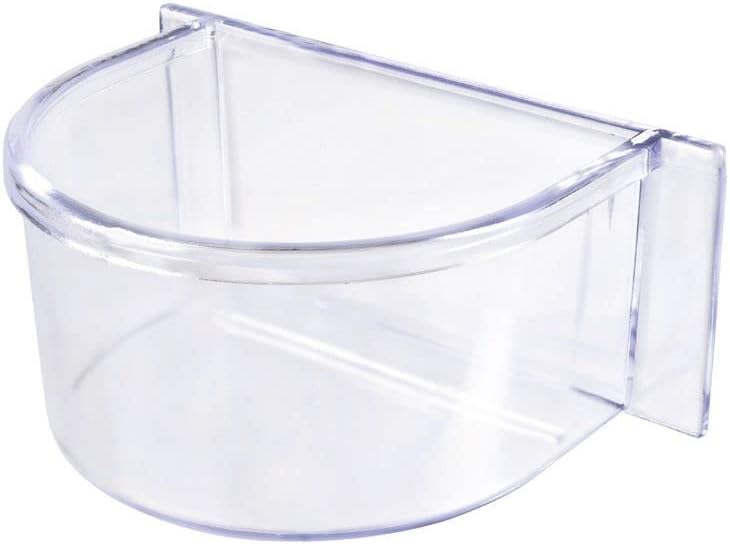 Miniatura 3 de Lote de 12 tazas alimentadoras de agua de semillas de plástico transparente para jaula de pájaros