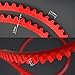 JCFANTS 78 inch Flexible Curve Template, Woodworking Profiling Strip, Professional Contour Flexible Curve Tool Ideal for Wood Curve Pattern Making Tools, Router Template (Red)