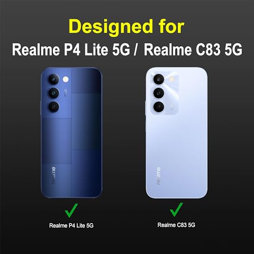 Image of Zapcase Back Case Cover for Realme P4 Lite 5G | Compatible for Realme P4 Lite 5G Back Cover | Liquid Silicon Magic Case with Camera Protection | Black