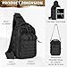 HUNTVP Bolsa de Pecho Hombre Táctica Bandolera Militar Mochila Impermeable Sling Bag Molle Multifuncional para Correr Deporte Viaje Acampar Senderismo Imagen de HUNTVP Bolsa de Pecho Hombre Táctica Bandolera Militar Mochila Impermeable Sling Bag Molle Multifuncional para Correr Deporte Viaje Acampar Senderismo