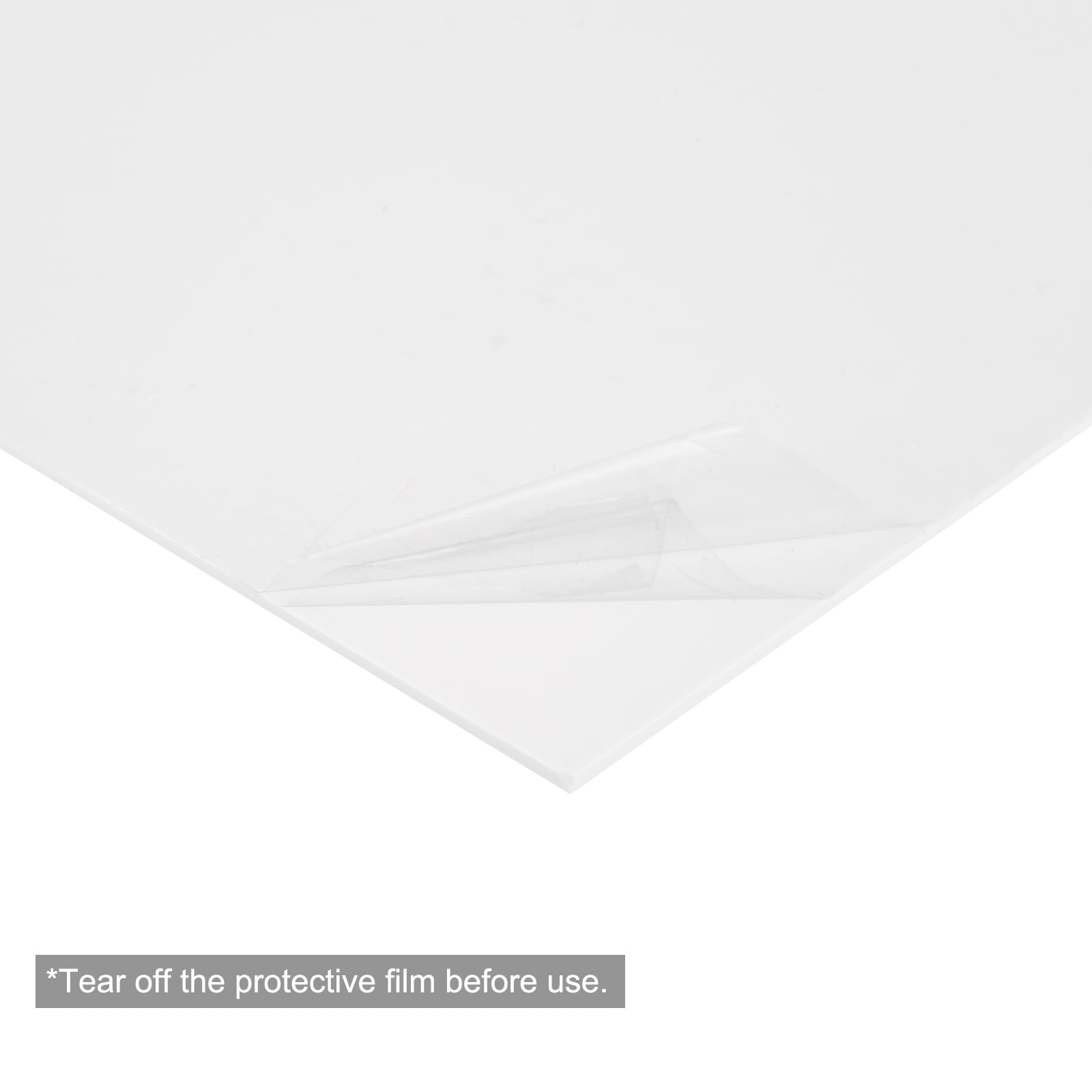 QUARKZMAN 6 Stück ABS Kunststoffplatte, 60x30cm ABS Platte 0.5mm Stärke für Bastelei, Modellbau, Autoreparatur, Weiß