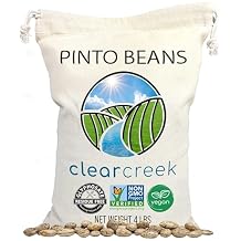CLEAR CREEK Certified Glyphosate Residue Free Pinto Beans | 4 lbs | North American Grown | Non-GMO | Kosher