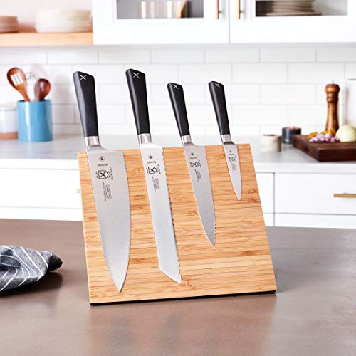 Mercer Culinary Züm Magnetic Board Forged Knife Set, Bamboo, Black #TOP4