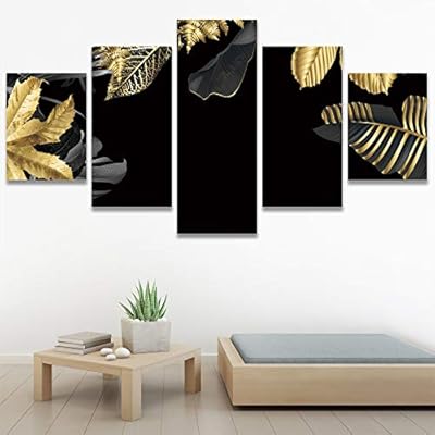 SIGNWIN 5 Panel Canvas Wall Art Modern Art...