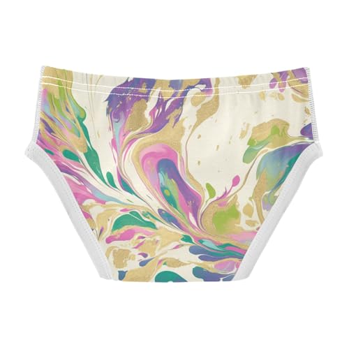 KLL Shiny Green Purple Golden Glittering Toddler Boys Soft Underwear Cute Undies2