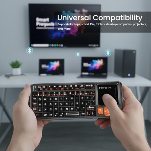 Mini teclado con panel táctil inalámbrico para controlar tu Smart TV desde el sofá 4