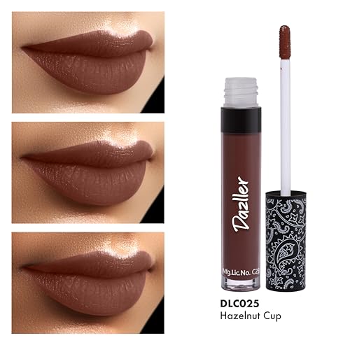 Dazller All Day Lipcolour,6g, DLC025-Hazelnut Cup, Ultra intense matte,Smudge-proof, Non-transfer,Lightweight,up to 8-hr Stay - Image 6