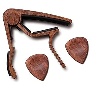 WGOEODI Capo de Guitare, pour Guitare Acoustique, Changement Rapide de Guitare électrique, Bois foncé - Les Beatles, Paul McCartney, John Lennon, RIngo Starr, George Harrison WGOEODI Capo de Guitare, pour Guitare Acoustique, Changement Rapide de Guitare électrique, Bois foncé – Image 6