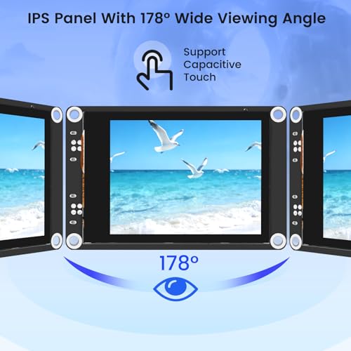 Image of ELECROW ESP32 Display 320x240, 2.4 inch HMI Advanced ESP32 IPS Touch Display, Support AI Speech Interaction, 32-Bit LX7 Dual-Core Processor, Up to 240MHz, Compatible with Arduino, ESP-IDF and LVGL
