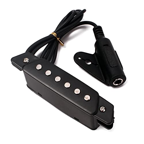Pick-up acoustique actif 6 cordes pour éliminer le larsen sur guitare folk et ukulélé