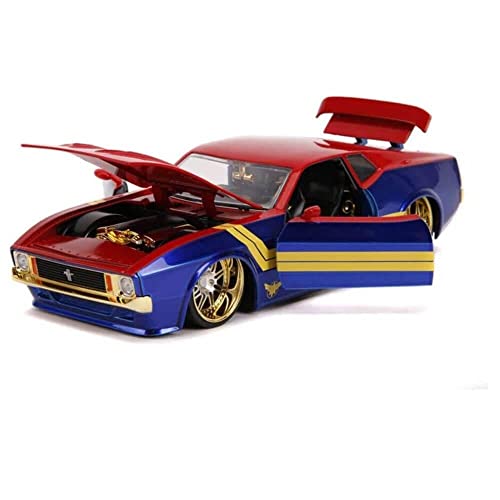 Jada Marvel 1:24 Ford Mustang Mach 1 con Figura Captain Marvel miniatura 2