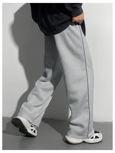 Boy's Letter Graphic Wide Leg Sweatpants Baggy Pants Athletic Track Sweat Pants Joggers3