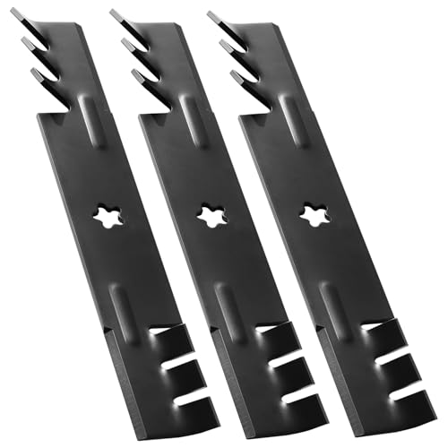 Qopaw 3 Pack Mower Blade for 173921 Compatible with Husqvarna, Poulan 48