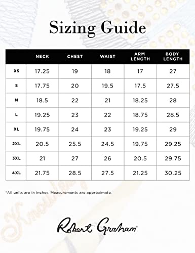 Robert Graham Men's Serpens Woven, Long-Sleeve Button-Down Shirt, Black, Large #TOP5