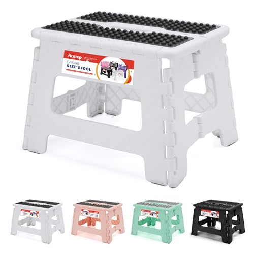 ACSTEP 9 inch Step Stool Dot White