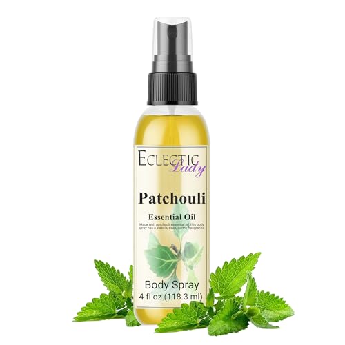 Eclectic Lady Body Spray Women, 4 Oz Patchouli Body Mist with Long-Lasting Fragrance, Earthy & Clean...