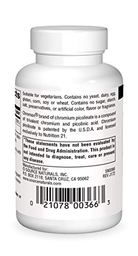 Source Naturals Mega Chromium Picolinate™ 300 mcg 120 Tablet