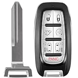 7 Button Self-Programmable Replacement for Proximity Smart Key Fob for 2017 2018 2019 2020 2021 Chrysler Pacifica , 2020-2021 Chrysler Voyager , (FCC:M3N-97395900 68217832AC ) 1PCS