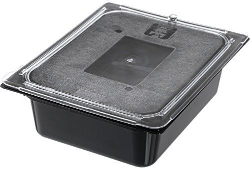 Carlisle Foodservice Products 10221B03 Storplus Half Size Food Pan, Polycarbonate, 4" Deep, Black #TOP4