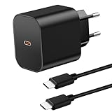 【Large compatibilité】 : ce chargeur USB-C vers USB-C fonctionne avec Switch 2/Switch 2017/Switch OLED/Switch Lite et est compatible avec Switch TV Dock, Steam Deck Dock, les manettes Switch Pro et la plupart des appareils qui se chargent via USB-C avec moins de 60 W.