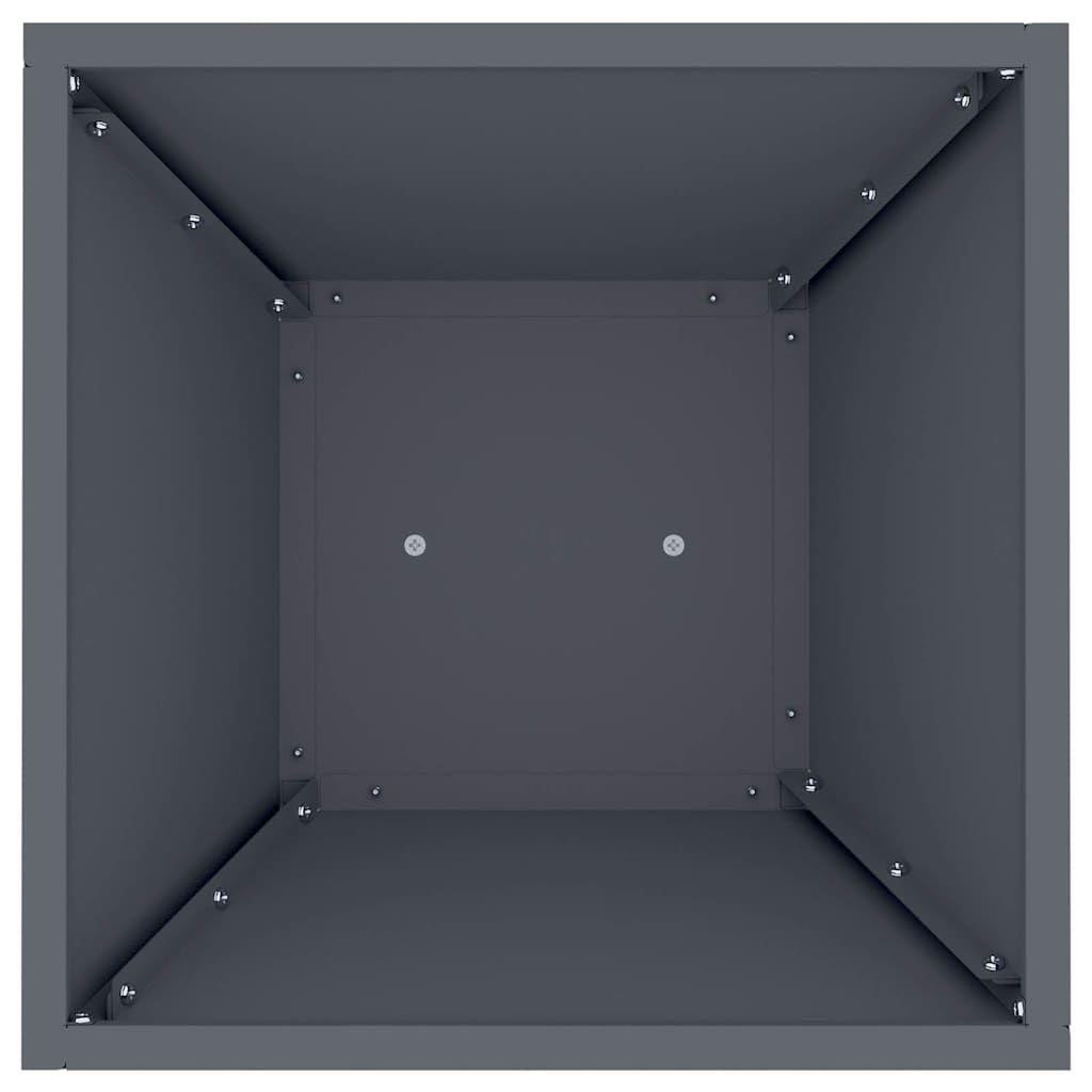 2er Set Säulen-Pflanzkübel Anthrazit 35x35x73 cm Blumenkübel | Stabile Pflanzgefäße für den Außenbereich. Ideal für dekorative Blumenarrangements auf Terrassen oder Balkonen.