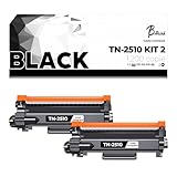 Betaink 2 Toner TN-2510 compatibile per Brother MFC-L2800DW, MFC-L2827DW, HL-L2400DWE, DCP-L2627DWE, DCP-L2620DW, HL-L2445DW, HL-L2447DW, MFC-L2835DW MFC-L2860DWE • CHIP integrato • 1200 pagine • Nero