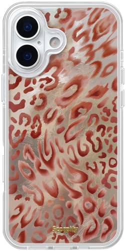 Coque iPhone 17 antichoc imprimé léopard chic pour femmes