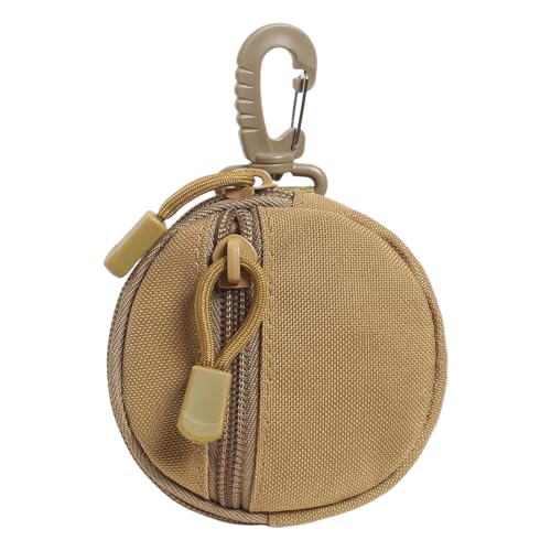 Coin Pouch - Ound Coin Bag With Zip | Outdoor Round Coin Wallet | Practical ChangeBag For Earphones | Compact ChangesBag Wallets For Keys | TravelFriendly Bag For Quick Access To CoiIns