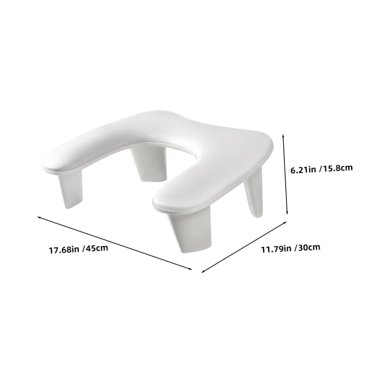 U-shape Nail Tech Arm Rest for Manicure Portable Nail Hand Pillow Holder Tilt Comfortable