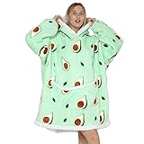 JOREAY Polyester, Übergroße Decke Hoodie Sweatshirt für Erwachsene, Männer, Frauen, Jugendliche, Super Weiche Gemütliche Warme Komfortable Sherpa Riesen-Hoodie, Geeignet Kapuzenpullover