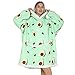 JOREAY Polyester, Übergroße Decke Hoodie Sweatshirt für Erwachsene, Männer, Frauen, Jugendliche, Super Weiche Gemütliche Warme Komfortable Sherpa Riesen-Hoodie, Geeignet Kapuzenpullover