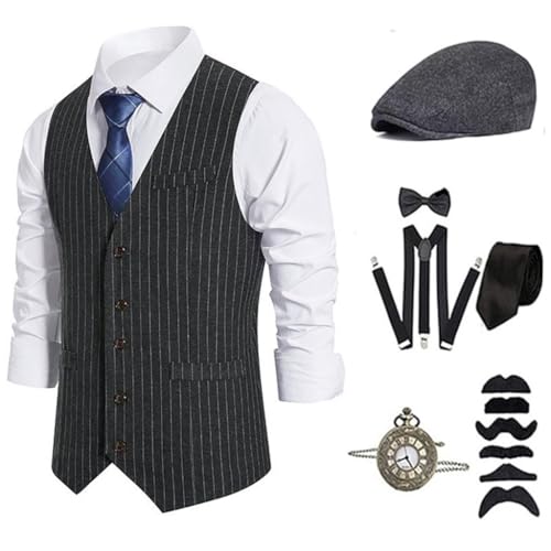 Costume des années 1920 pour homme et accessoires rétro pour soirée Gatsby le Magnifique