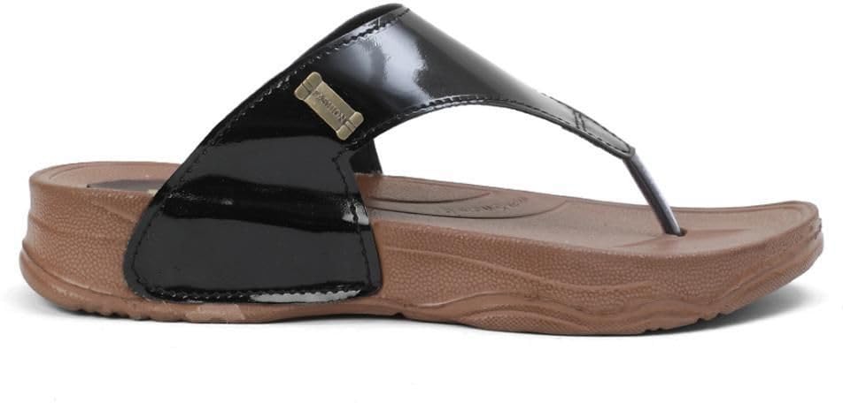 Cozy Wear Women Flats (Black, 6) | Flats for Women | Synthetic-picture-51