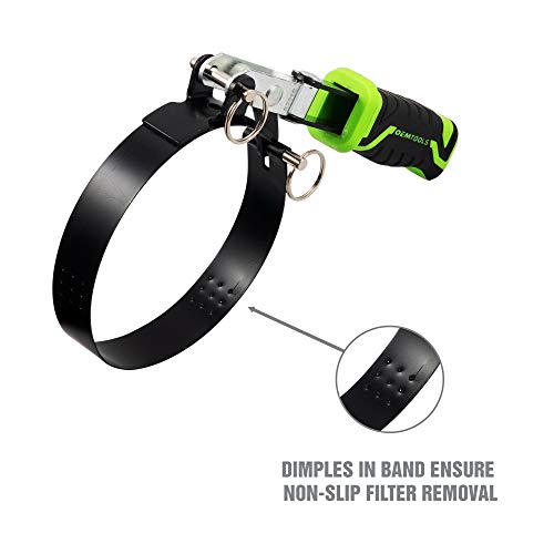 Oemtools 87116 4-In-1 Swivel Oil Filter Wrench, Oil Filter Wrench Set Heavy Duty, Fits Filters Sized 2-3/8" To 4-3/8" In Diameter, Green And Black #TOP4