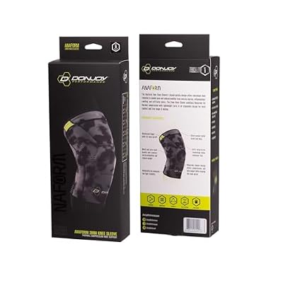 DonJoy Performance ANAFORM 2mm Closed Patella Knee Brace Sleeve, Camo, X-Large