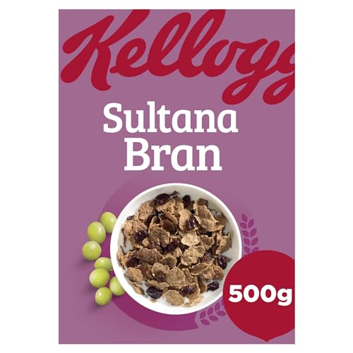 Kellogg's Sultana Bran With Raisins | 500g | Multigrain Nourishment | Source of Fiber | High Vitamin And Minerals| Ideal For Healthy Breakfast