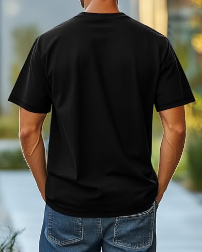 Neer 3 Pack Big and Tall Shirts for Men L-5XL, Oversized Cotton Crewneck Tops Loose Casual Large T-Shirts Summer Basic Tee3