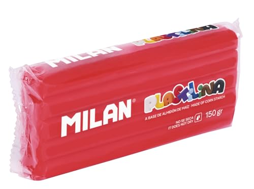 Milan Barra 150 g plastilina, Color Rojo, 150g (FACTIS, S.A. 91441530B)