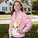 TOADDITDO Girls Half Zip Koala Sweatshirt Rainbow Print Long Sleeve Pullover Jacket 11-12t Lightweight Causal Sweater Coat all Winter Shirts Cartoon Clothes for Girls