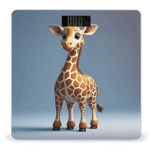Báscula digital para baño Giraffe con vidrio templado miniatura 1