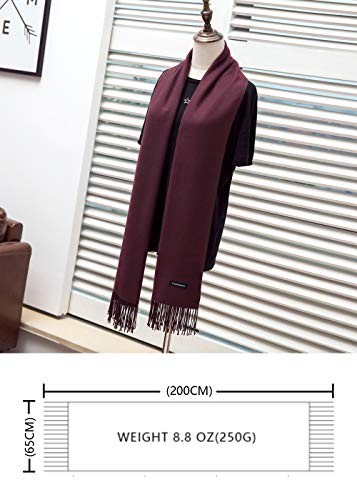 Womens Scarfs Large Soft Cashmere Feel Pashmina Scarves Shawls and Wraps for Evening Dress in Solid Colors4