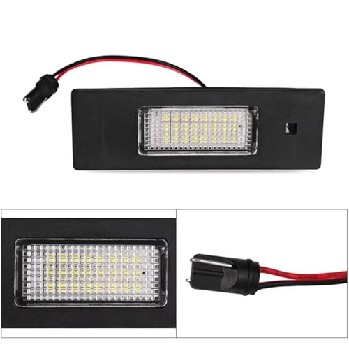 Luz de matrícula con 24 LED de alta luminosidad y tecnología Canbus sin error para Serie 1 y Z4 3