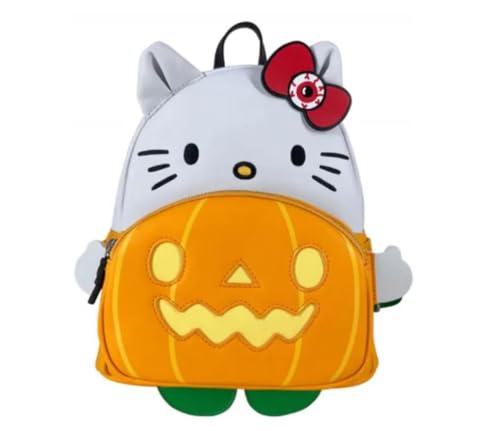Sac à dos Sanrio Hello Kitty Pumpkin Cosplay Loungefly multicolore avec détails en relief