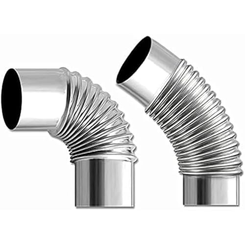 SoloWilder 2.36" Stainless Steel Stove Pipe Elbow 90/45°