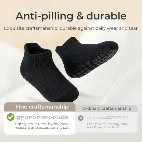 Image of Baby Non Slip Ankle Socks with Grippers for 0 Months-7 Years Old Walking Socks