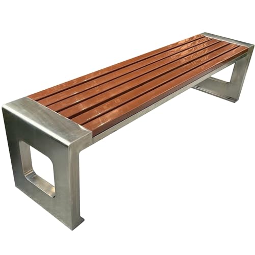 Banc de patio durable en acier inoxydable pour sublimer le jardin