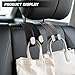 CXY 2 Pack Car Seat Hooks for Headrest - Heavy Duty Purse Holder for Car Storage - Road Trip Essentials and Vehicle Accessories for Women and Men