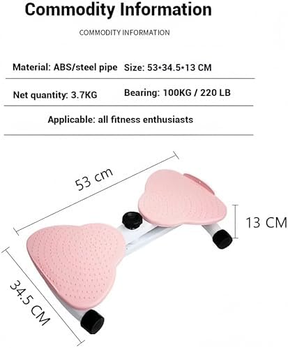 Waist Twister Machine with Resistance Bands - Non-Slip Twist Board for Core & Foot Training, Aerobic Fitness Equipment, 300 lbs Capacity for Effective Slimming Workouts